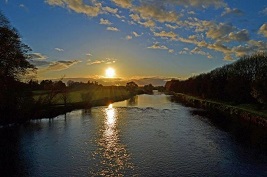 coucher de soleil a Kilsheelan